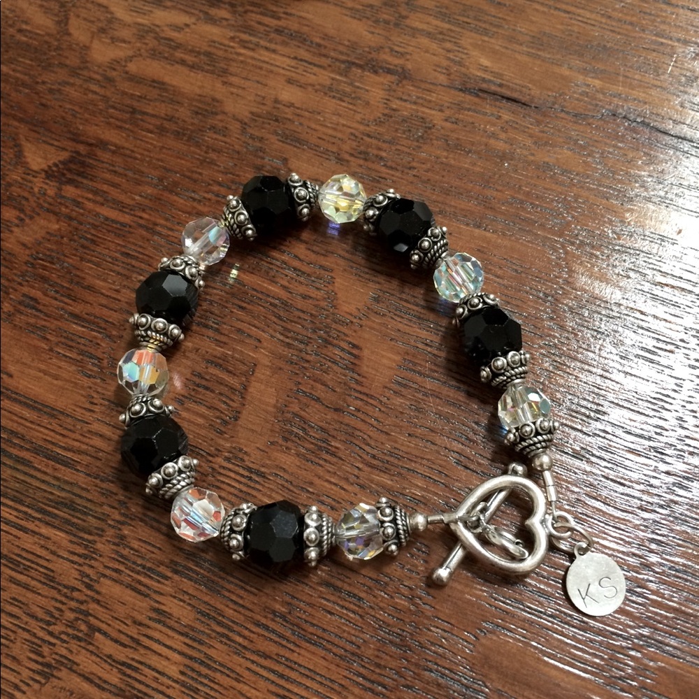 KS glass bead bracelet